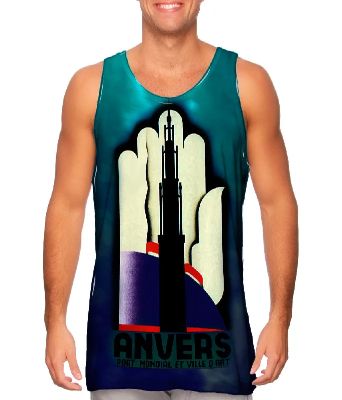 Scoop Neck Women's Linen Blend Tank Tops for SummerAnvers France 027