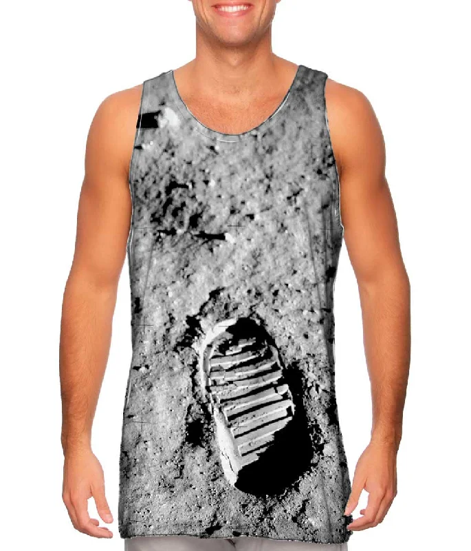 Halter Neck Women's Modal Blend Tank Tops for ComfortApollo 11 Boot Print