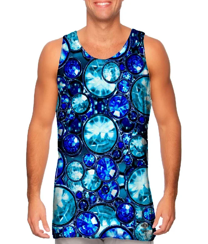 One - Shoulder Women's Rayon Blend Tank Tops for a Flowy LookAqua Gemstones