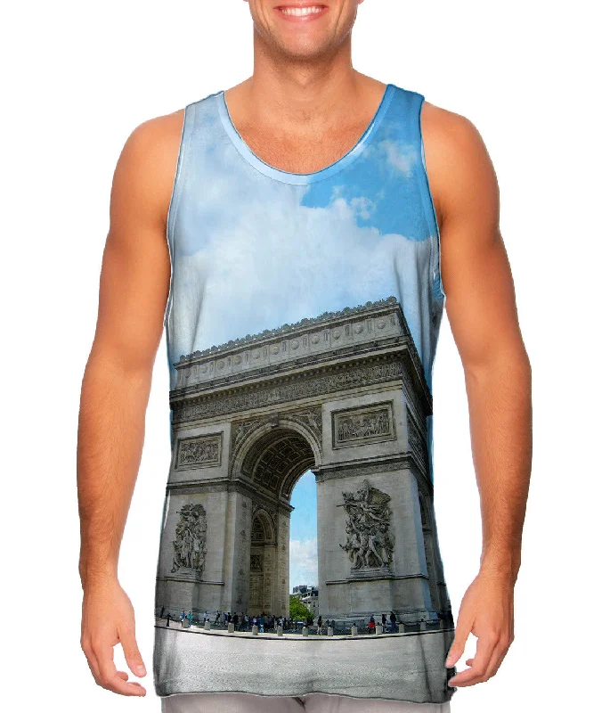 Women's Cropped Tank Tops with Vintage Band LogosArc De Triomphe Paris