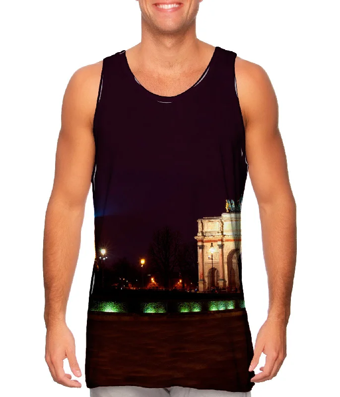 Plus Size Women's Embroidered Tank Tops in Boho StylesArc Triomphe Carrousel