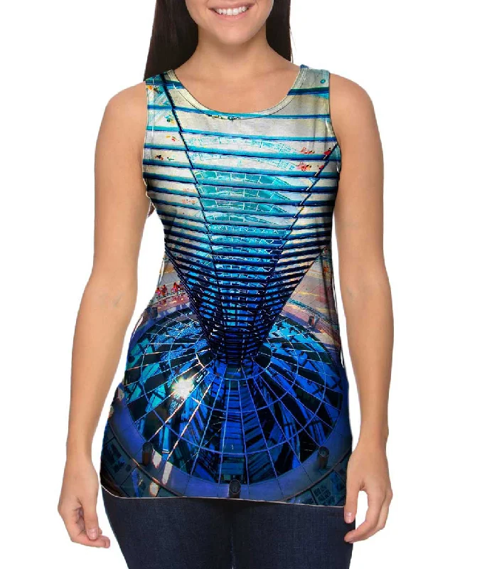 Plus Size Women's Glitter - Trimmed Tank Tops for Party NightsArchitecture Reichstag Plus Size Women's Glitter - Trimmed Tank Tops for Party NightsArchitecture Reichstag