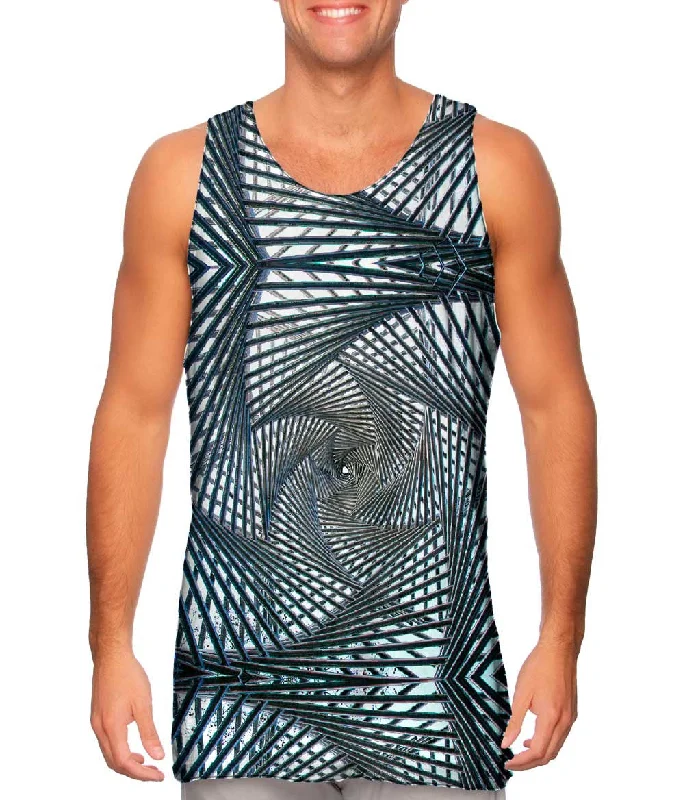 Scoop Neck Women's Linen Blend Tank Tops for SummerArchitecture Synagogue Square