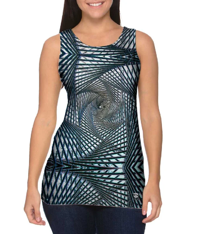 Women's Spaghetti Strap Tank Tops with Geometric PatternsArchitecture Synagogue Square Women's Spaghetti Strap Tank Tops with Geometric PatternsArchitecture Synagogue Square