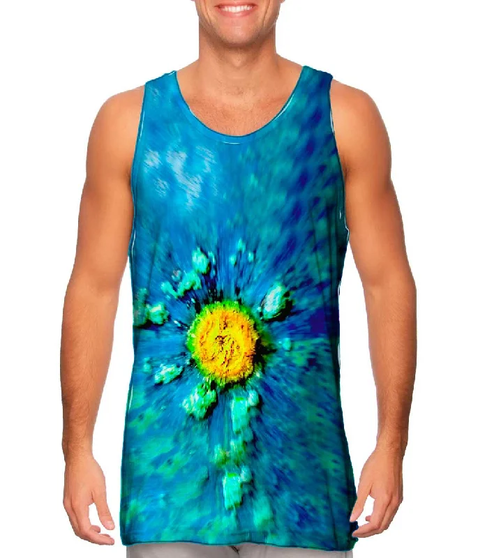 Plus Size Women's Ruffled Hem Tank Tops with Floral PrintsArmageddon