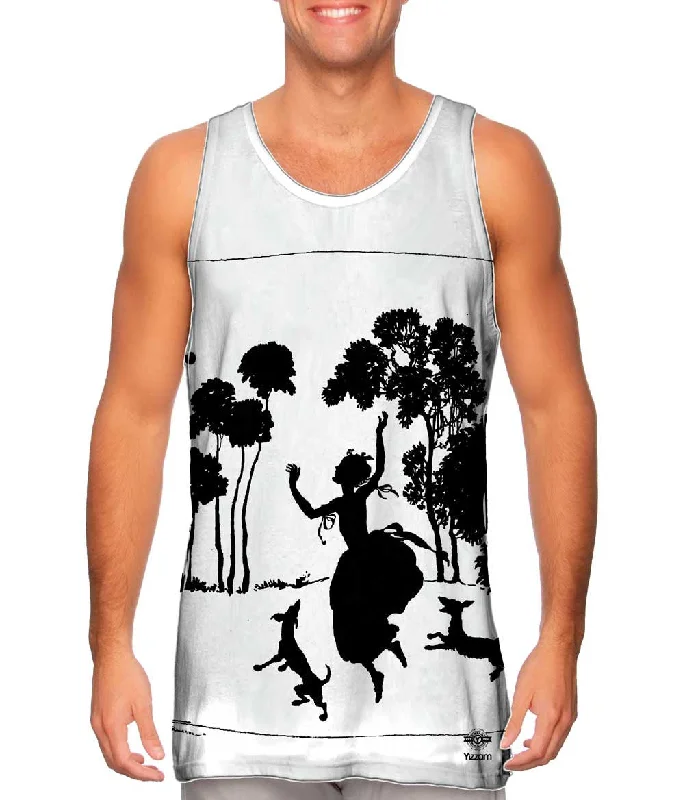 Plunge Neck Women's Seamless Tank Tops for a Smooth FitArthur Rackham - "Cinderella Silhouette Illustration" (1919) Plunge Neck Women's Seamless Tank Tops for a Smooth FitArthur Rackham - "Cinderella Silhouette Illustration" (1919)