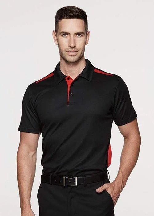 Long - sleeve polo shirt in lightweight polyester for layeringAussie Pacific Men's Paterson Corporate Polo Shirt 1305 Long - sleeve polo shirt in lightweight polyester for layeringAussie Pacific Men's Paterson Corporate Polo Shirt 1305