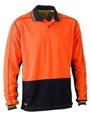 Organic cotton polo shirt for eco - friendly consumersBisley Workwear Hi-vis Long Sleeve Polo Shirt BK6219 Organic cotton polo shirt for eco - friendly consumersBisley Workwear Hi-vis Long Sleeve Polo Shirt BK6219