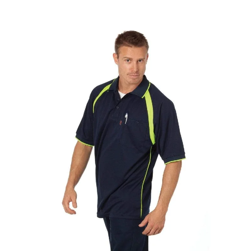 Sheer mesh panel polo shirt for a trendy twistDnc Workwear Coolbreathe Short Sleeve Contrast Polo - 5216 Sheer mesh panel polo shirt for a trendy twistDnc Workwear Coolbreathe Short Sleeve Contrast Polo - 5216