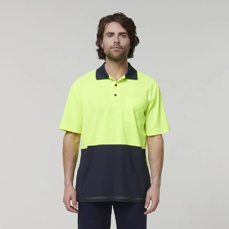 Polo shirt with a cropped length for a trendy lookHard Yakka Men's Short Sleeve Polo Shirt Y19616 Polo shirt with a cropped length for a trendy lookHard Yakka Men's Short Sleeve Polo Shirt Y19616