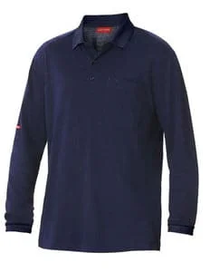 Two - tone polo shirt for a modern and stylish appearanceHard Yakka Pique Long Sleeve Polo Shirt Y11307 Two - tone polo shirt for a modern and stylish appearanceHard Yakka Pique Long Sleeve Polo Shirt Y11307