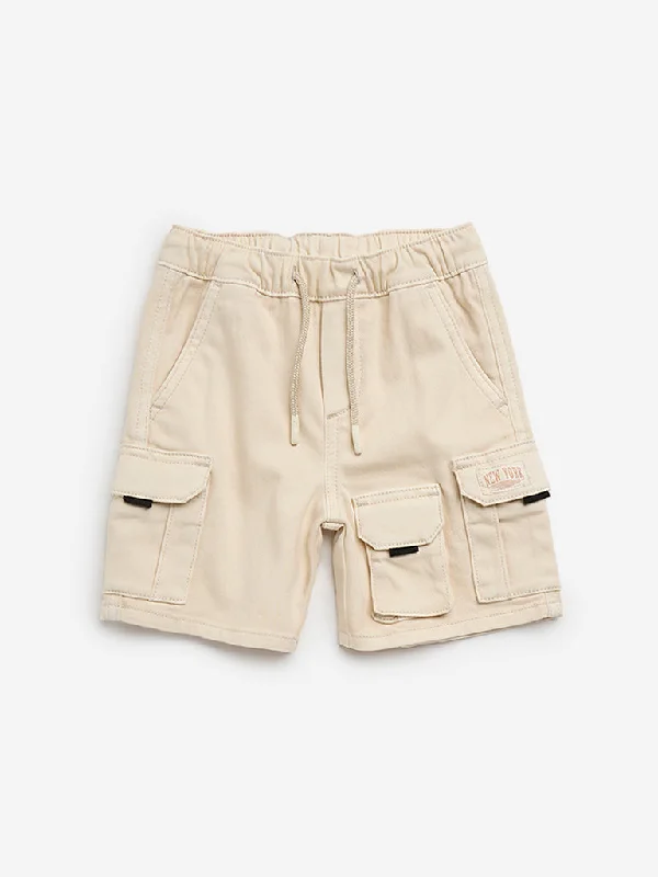 Bermuda Women Shorts for a Classic and Sophisticated LookHOP Kids Beige Cargo-Style Mid-Rise Shorts Bermuda Women Shorts for a Classic and Sophisticated LookHOP Kids Beige Cargo-Style Mid-Rise Shorts