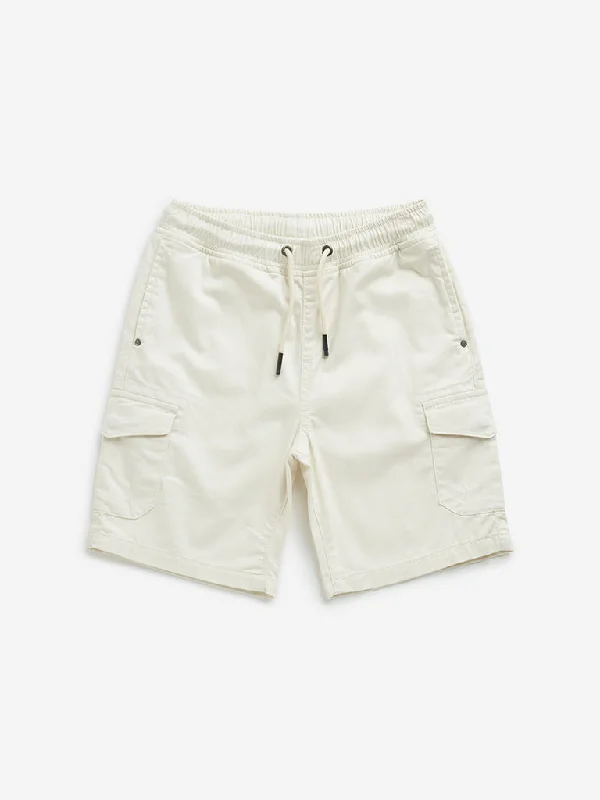 Bermuda Women Shorts for a Classic and Sophisticated LookHOP Kids Off-White Cargo-Style Mid-Rise Cotton Shorts Bermuda Women Shorts for a Classic and Sophisticated LookHOP Kids Off-White Cargo-Style Mid-Rise Cotton Shorts