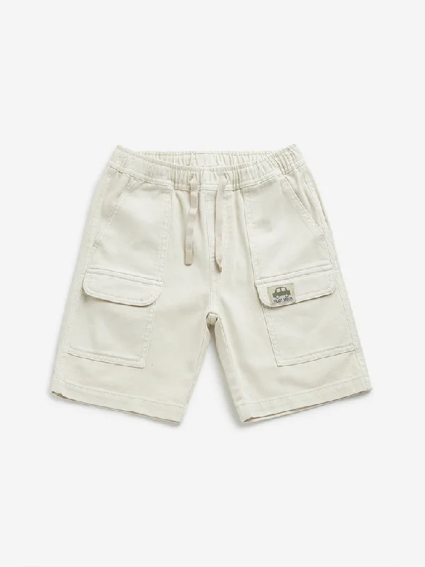 High - Waisted Women Shorts for a Retro and Flattering LookHOP Kids Off-White Mid-Rise Cargo-Style Denim Shorts High - Waisted Women Shorts for a Retro and Flattering LookHOP Kids Off-White Mid-Rise Cargo-Style Denim Shorts