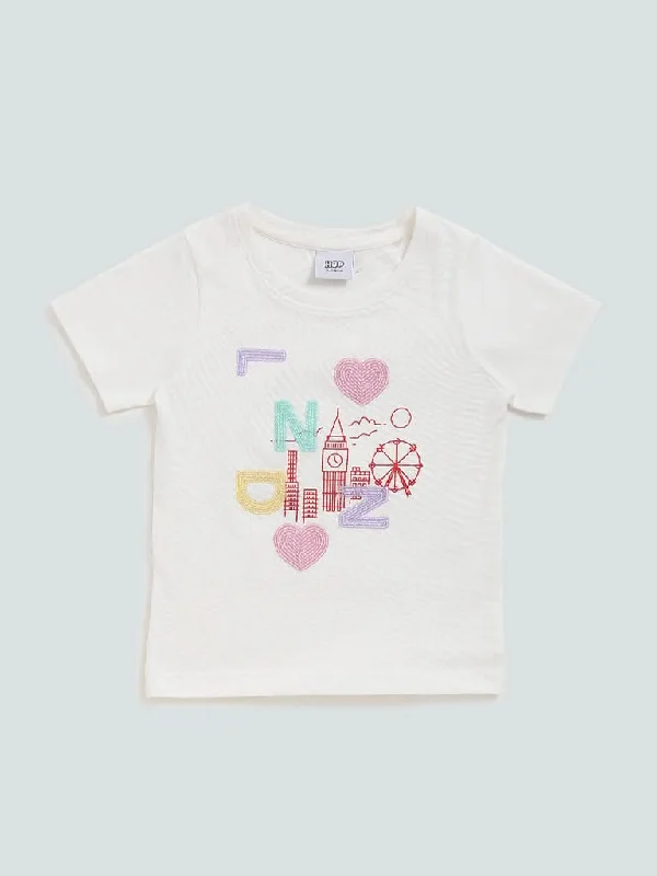 Cuffed Women Shorts for a Laid - Back and Trendy LookHOP Kids White Sequel Design T-Shirt Cuffed Women Shorts for a Laid - Back and Trendy LookHOP Kids White Sequel Design T-Shirt
