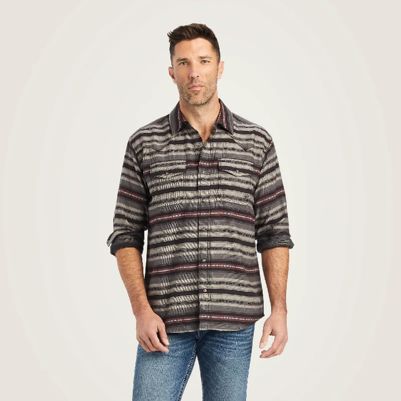 Plaid Women Long Sleeve Top for a Preppy VibeHumphry Retro Fit Shirt - White Pepper