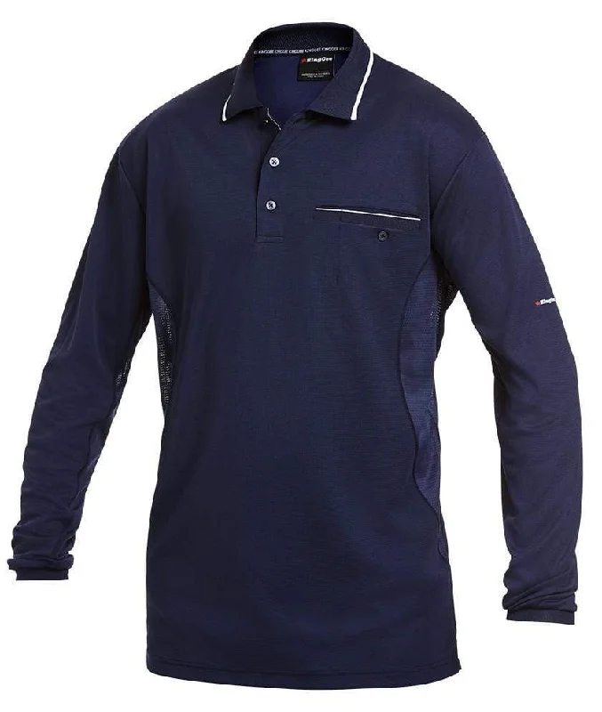 V - neck polo shirt in soft merino wool for winterKingGee Workcool Hyperfreeze Work Polo Shirt K69790 V - neck polo shirt in soft merino wool for winterKingGee Workcool Hyperfreeze Work Polo Shirt K69790