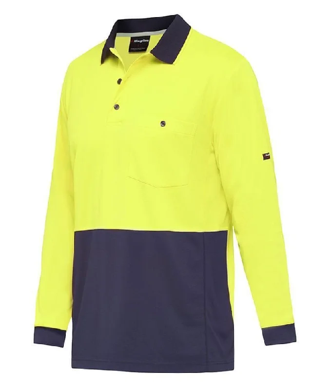 Sustainable polo shirt made from recycled materialsKingGee Workcool Hyperfreeze Spliced Work Polo Shirt K54235 Sustainable polo shirt made from recycled materialsKingGee Workcool Hyperfreeze Spliced Work Polo Shirt K54235