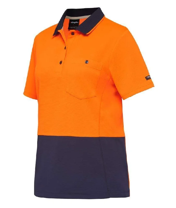 High - low hem polo shirt for a modern touchKingGee Workcool Hyperfreeze Spliced Women's Polo Shirt K44735