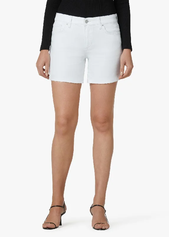 Twill Women Shorts with a Smooth Texture and DurabilityMID RISE SHORT