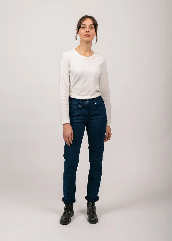 Tie - Waist Women Shorts for a Customizable FitPatricia straight jeans - elasticated waist, in stretch cotton (DENIM) Tie - Waist Women Shorts for a Customizable FitPatricia straight jeans - elasticated waist, in stretch cotton (DENIM)