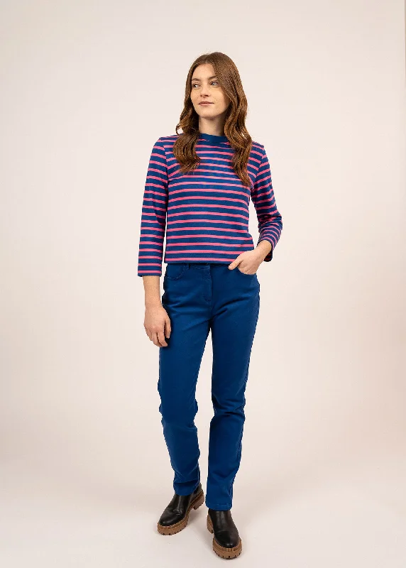 Belted Women Shorts to Enhance the WaistlinePatricia straight pants - elasticated waist, in stretch cotton (GITANE) Belted Women Shorts to Enhance the WaistlinePatricia straight pants - elasticated waist, in stretch cotton (GITANE)