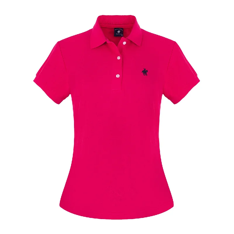 Floral print short - sleeve polo shirt for a feminine lookPBD96100MAG