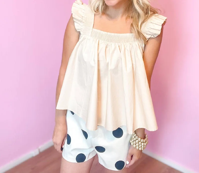 Jeanette Women Shorts with a Soft and Comfortable FeelToast To Post Shorts In White