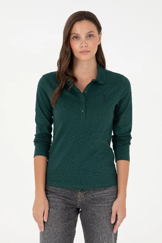 Button - down collar polo shirt in stretchy spandex blendPolo majica dugih rukava