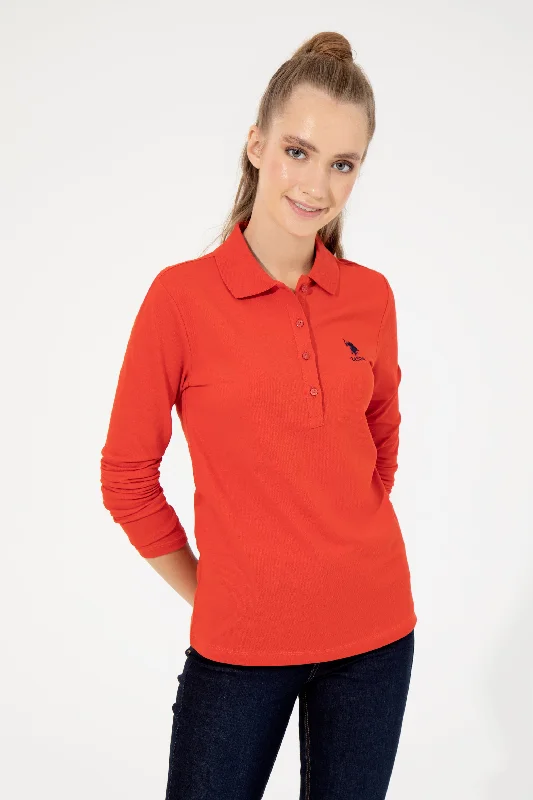 Hand - wash only polo shirt with delicate embroideryPolo majica dugih rukava
