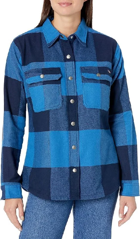 Wrap - Style Women Long Sleeve Top for a Versatile FitWomen's DuraTech Renegade Flannel Shirt - Bright Blue Wrap - Style Women Long Sleeve Top for a Versatile FitWomen's DuraTech Renegade Flannel Shirt - Bright Blue