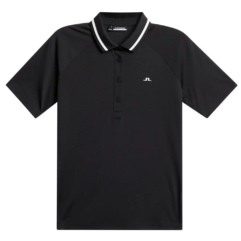 Antibacterial polo shirt for fitness enthusiastsWomens Gunilla TX Jersey Polo Black - AW24 Antibacterial polo shirt for fitness enthusiastsWomens Gunilla TX Jersey Polo Black - AW24