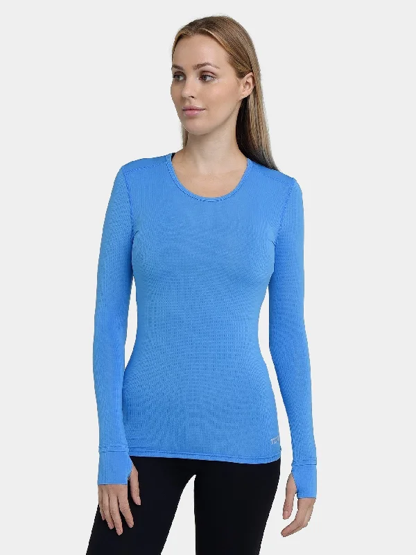 Cable - Knit Women Long Sleeve Top with a Cozy TextureStamina Long Sleeve Crew Neck Running Top For Women With Thumbholes & Back Zip Pocket Cable - Knit Women Long Sleeve Top with a Cozy TextureStamina Long Sleeve Crew Neck Running Top For Women With Thumbholes & Back Zip Pocket