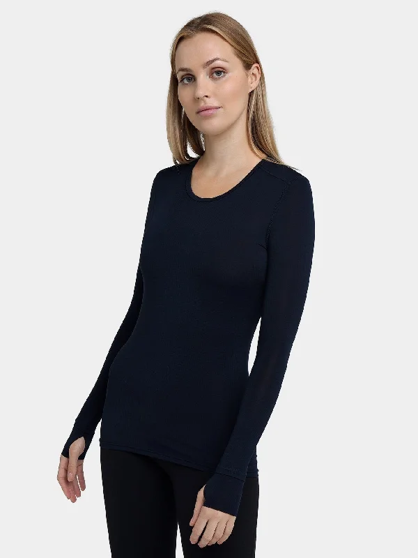 Plus Size Women Long Sleeve Top for a Flattering and Comfortable FitStamina Long Sleeve Crew Neck Running Top For Women With Thumbholes & Back Zip Pocket Plus Size Women Long Sleeve Top for a Flattering and Comfortable FitStamina Long Sleeve Crew Neck Running Top For Women With Thumbholes & Back Zip Pocket