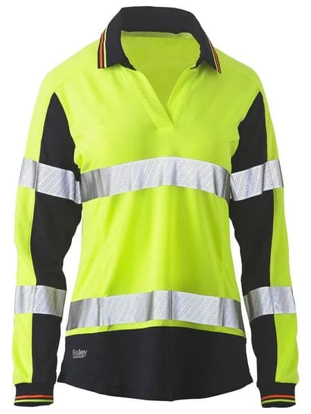 School uniform - style polo shirt with a specific logoWomen's Taped Two Tone Hi Vis V-neck Polo Shirt BKL6225T School uniform - style polo shirt with a specific logoWomen's Taped Two Tone Hi Vis V-neck Polo Shirt BKL6225T