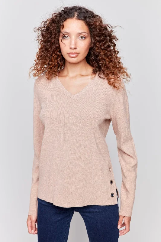 Charlie B Sweater C2569R-464A-511 H-Truffle