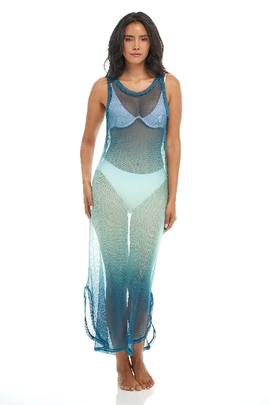 OMBRE MAXI DRESS - OMBRE POWER MESH